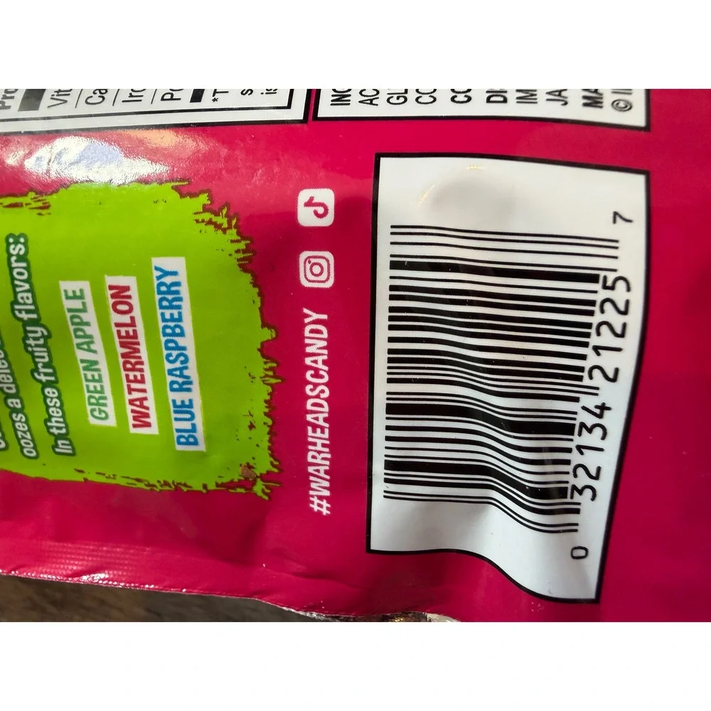 Warheads Ooze Chewz Filled Ropes Candy 3 oz Bag Watermelon Apple Blue Raspberry